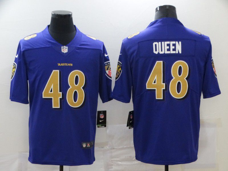Men Baltimore Ravens #48 Queen Purple Nike Vapor Untouchable Limited 2020 NFL Nike Jerseys->baltimore ravens->NFL Jersey